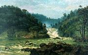 Benedito Calixto Waterfall on Sorocaba River oil